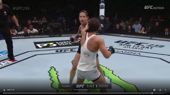 Ufc235 19 3 2 結果 フィジカルでもテクニックでも上回っているはずのヴィアナをシファーズがガッツで破った Ufc観戦記